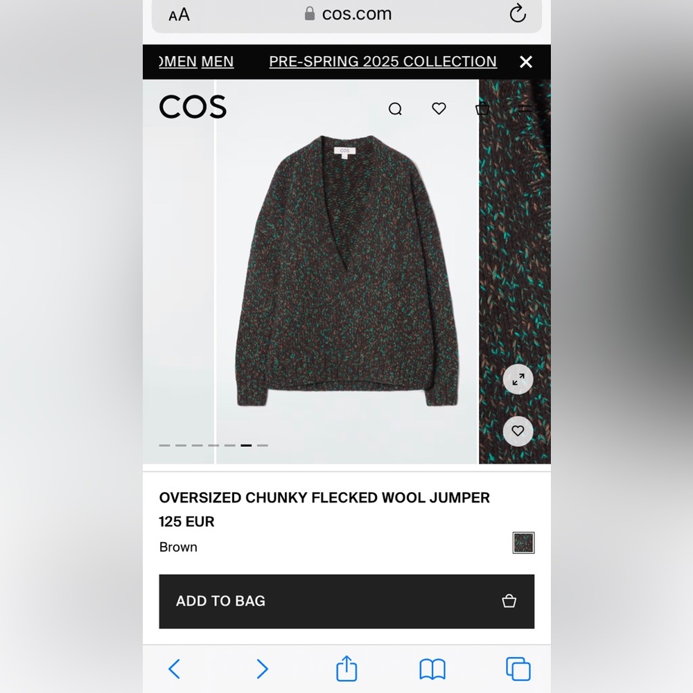 COS sweater